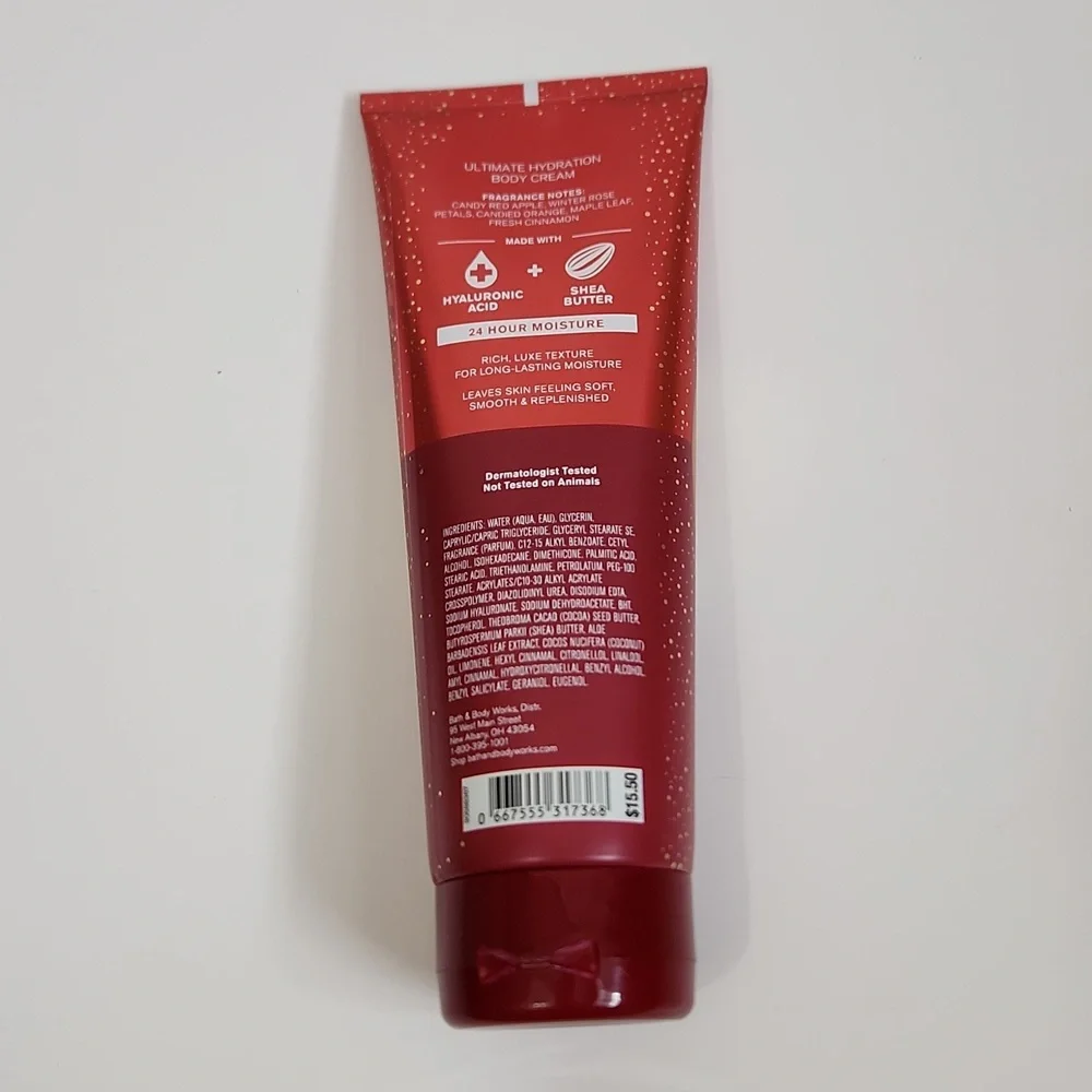 Bath & Body Works Winter Candy Apple Ultimate Hydration Body Cream 8‎ oz NEW